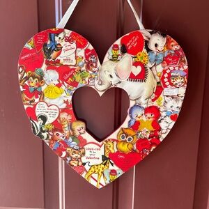 Vintage-Inspired Heart Wreath